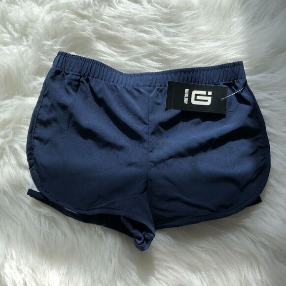 Ideology Toddler Shorts Size 5 Blue Stretch Drawstring Mini Activewear NWT - Picture 2 of 5